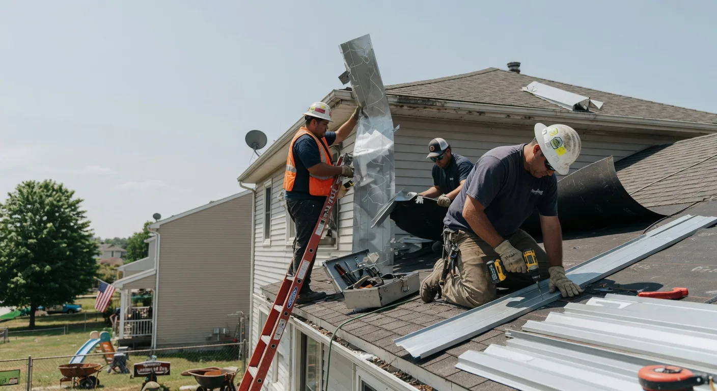 Storm Damage Metal Roof Repair in Kanawha Head, WV